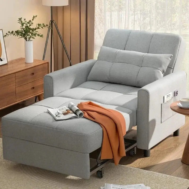 3-In-1 Adjustable Pull-Out Sleeper Sofa Bed