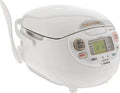 Zojirushi Neuro Fuzzy Rice Cooker And Warmer, 5.5-Cup, 1 Liter, Premium White - NS-ZCC10