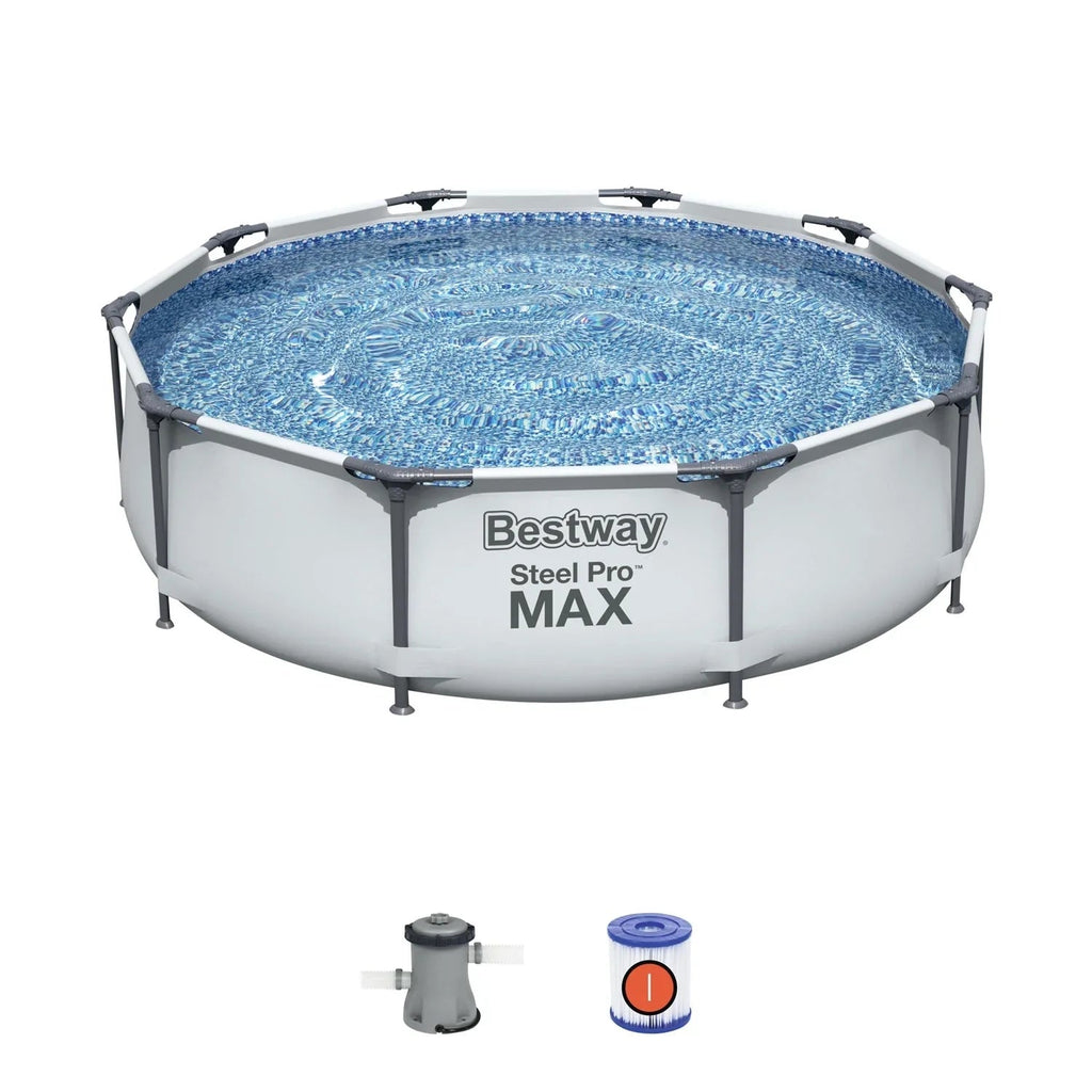 Bestway Steel Pro MAX Above Ground Pool Set, 10' x 30 in