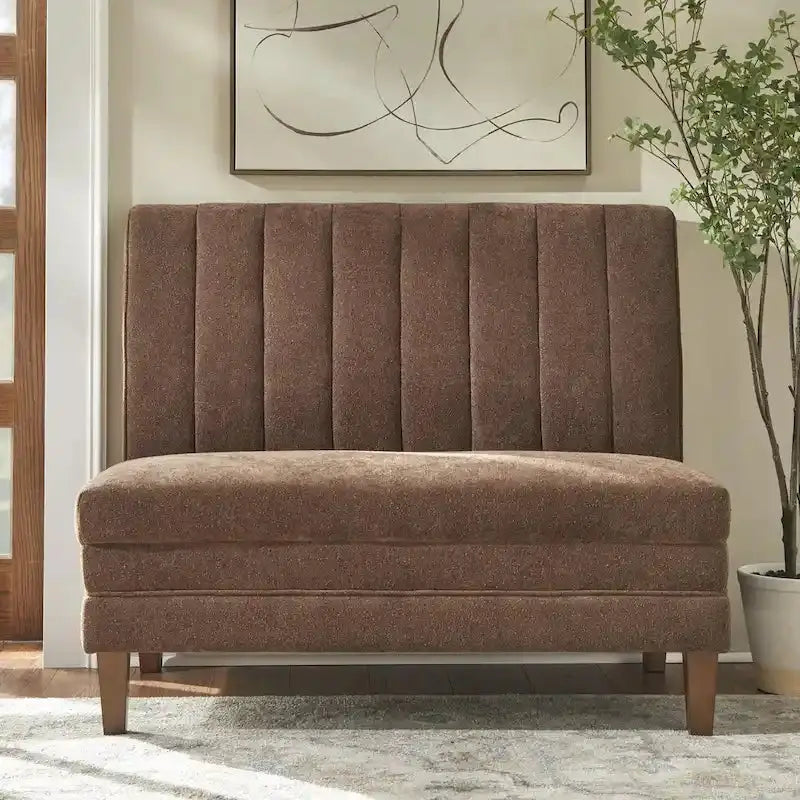 Lifestorey 3-Piece Channel-Back Upholstered Banquette Set - Kerrington