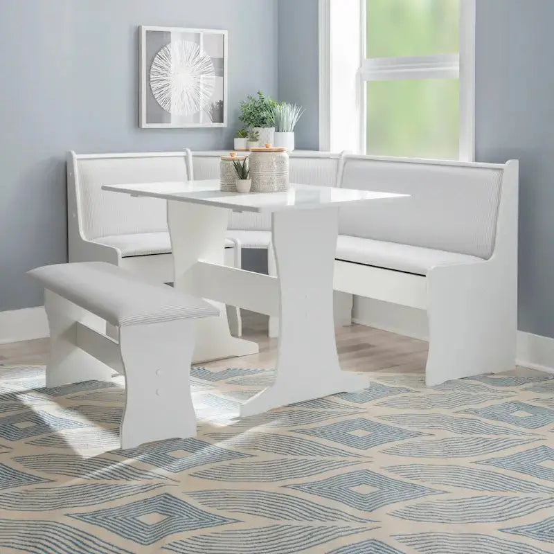 Farmhouse-Style Nook Dining Set With Storage - Sedley