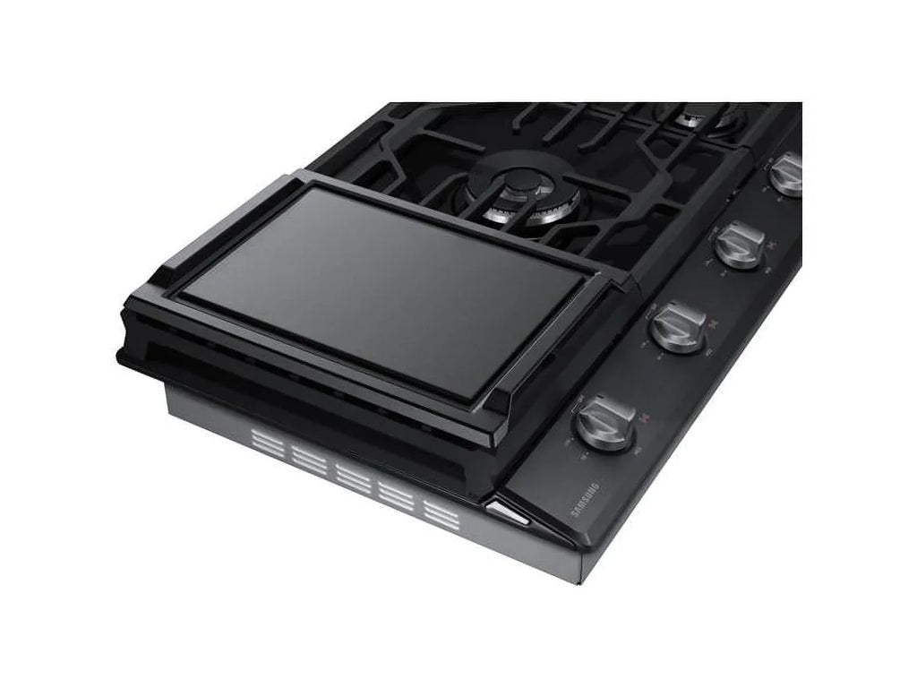 Samsung 36 Inch Black Stainless 5 Burner Gas Cooktop - NA36N6555TG