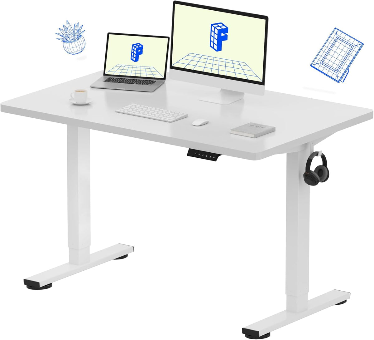 FLEXISPOT Electric Standing Desk With Whole-Piece Desktop - EN1