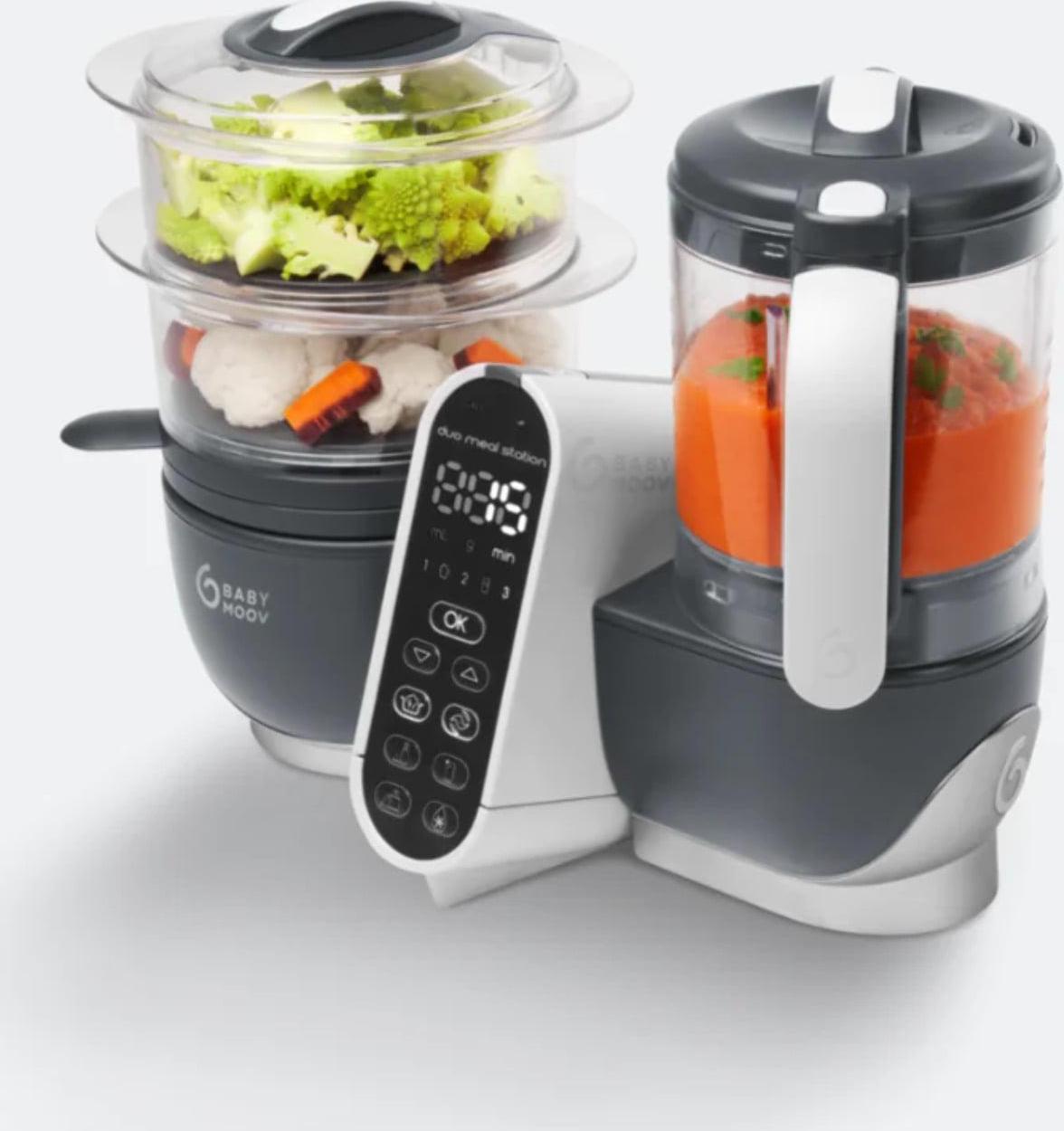 Babymoov Duo Meal Station 6-in-1 Baby Food Processor - Grey