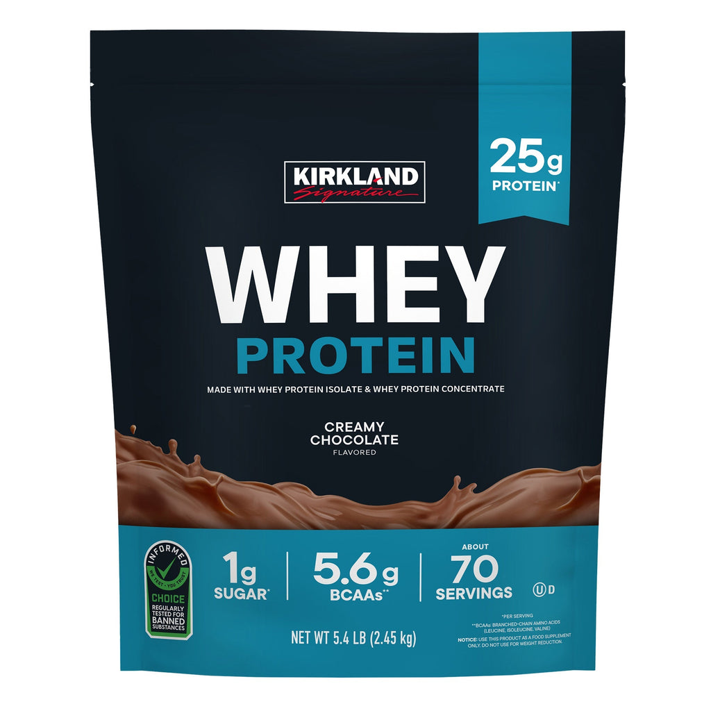 Kirkland Signature Whey Protein, Creamy Chocolate, 5.4 lbs