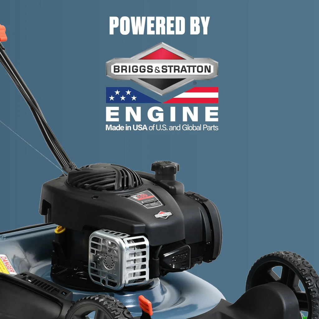 Senix Gas Push Lawn Mower 21-Inch 140 cc 4-Cycle Briggs & Stratton Engine - LSPG-M6