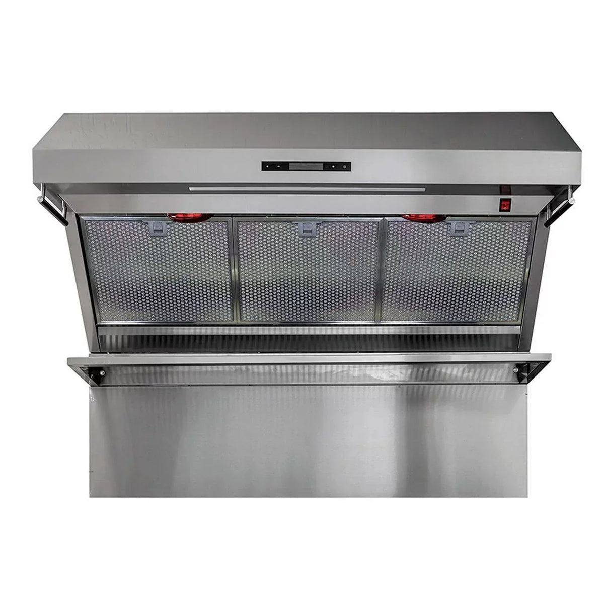 48 in Wall Mount Range Hood With Hybrid Filters And Stainless Steel Backsplash - Savona