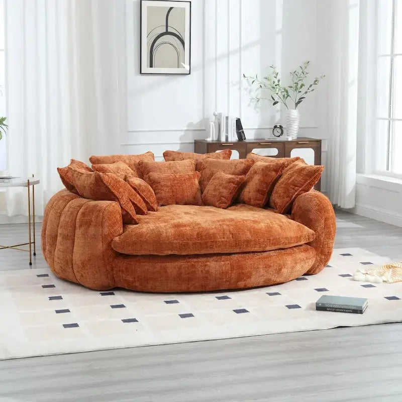 Oversized Double Loaf Sofa Bed With Supportive Armrests