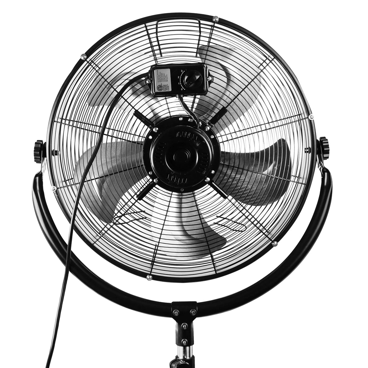 VieAir 20in 3-Speed High Velocity 360 Tilting Pedestal Industrial Fan
