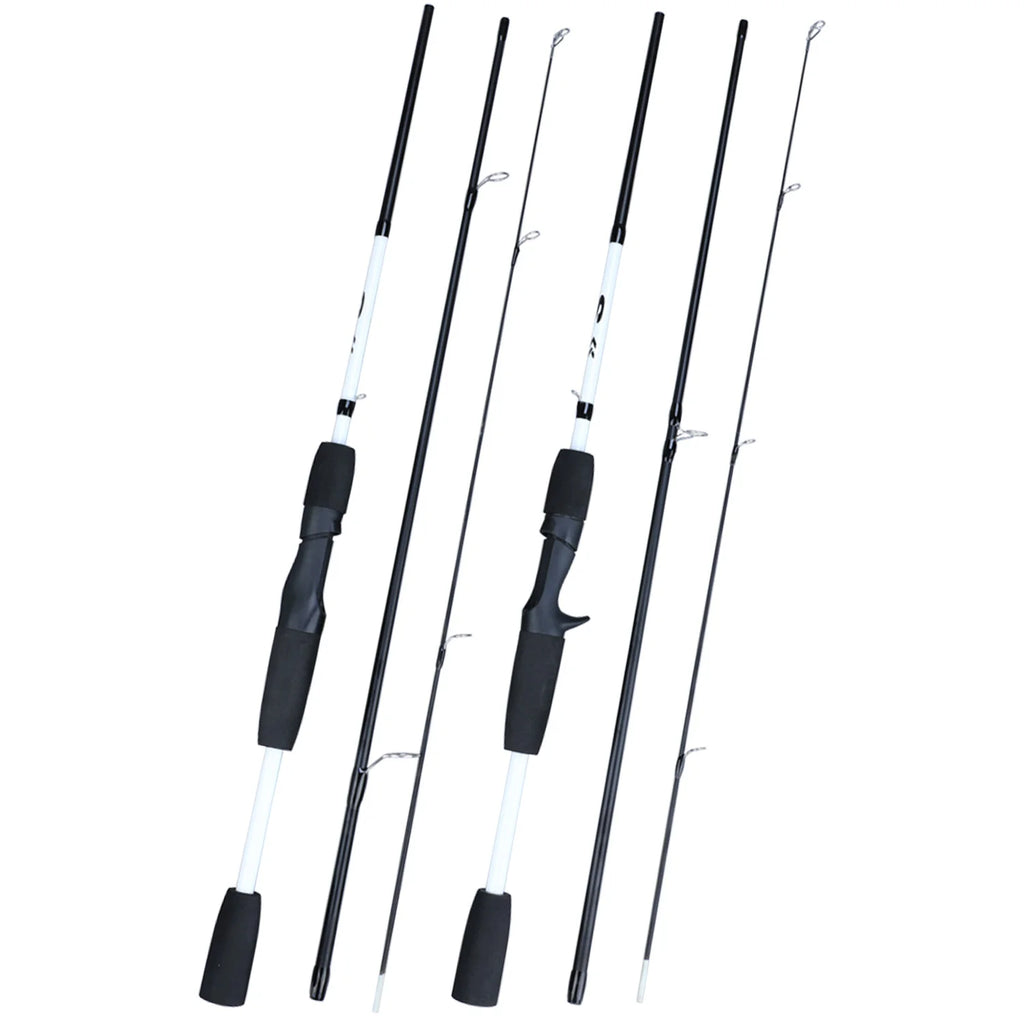 Sougayilang Carbon Fiber Spinning Casting Fishing Rod - 2-Section, 3-Section