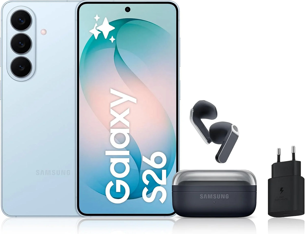 Samsung Galaxy S26 Android 5G Smartphone, 512 Go, Violet, 25W Fast Charger Included - Galaxy S26