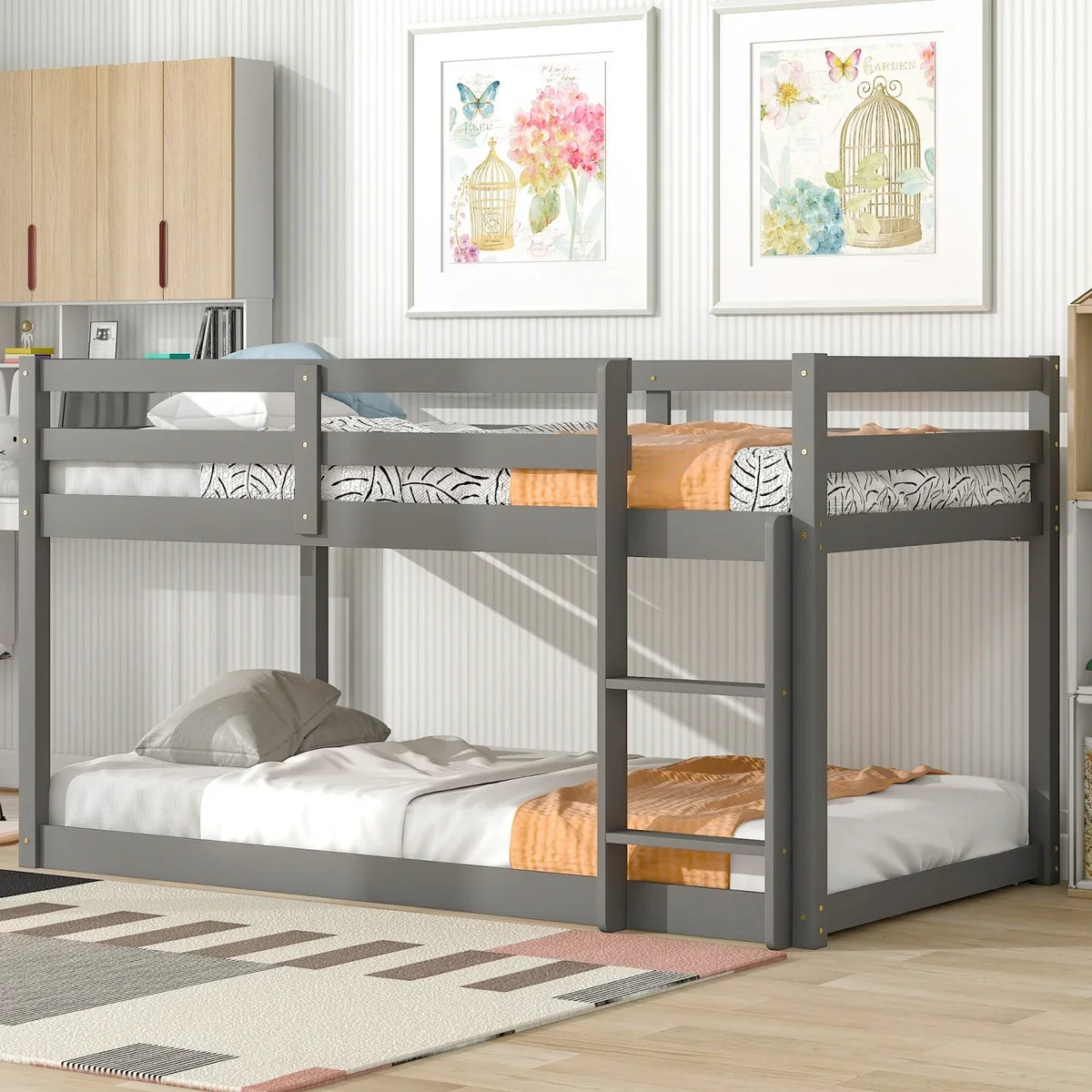 Grey Twin Loft Bed