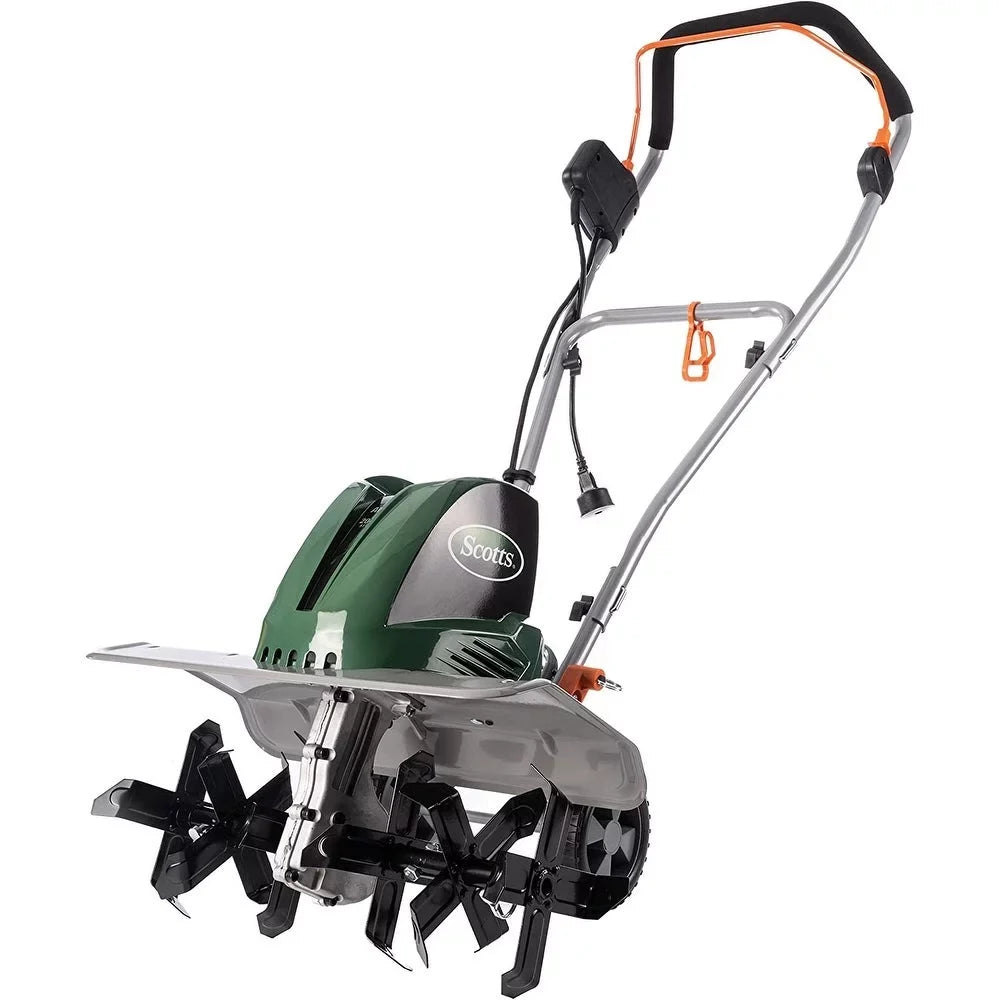 Scotts Outdoor Power Tools 14 Amp 20-Inch Electric Garden Tiller Cultivator - Green