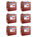 Trojan Battery 6-Volt 225Ah Deep Cycle Golf Cart Batteries, 6-Pack, 36V - T-105