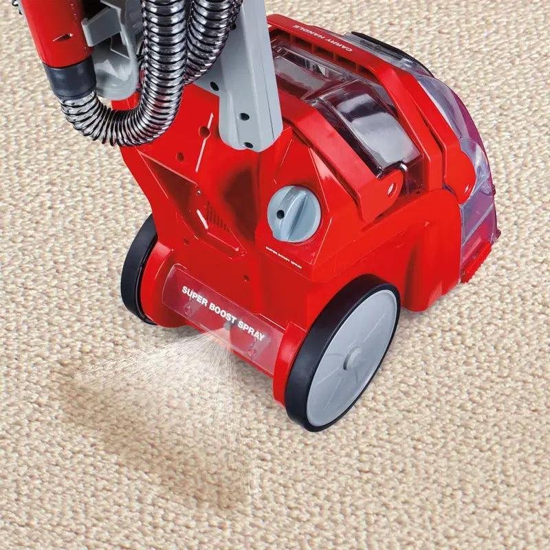 Rug Doctor Deep-Clean Carpet Cleaner, 3.8L, Red - Includes Two 1-Liter Detergent Bottles