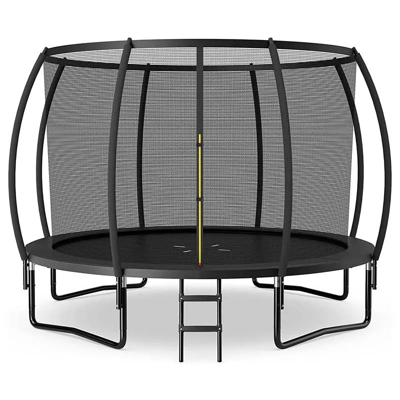 Large Backyard Trampoline With Enclosure Net, Safety Pad And Ladder - 8/10/12 Ft Round