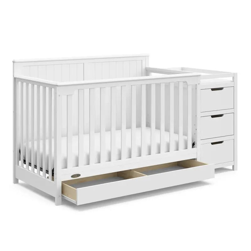 Graco Hadley 5-in-1 Convertible Crib With Changing Table And Storage Drawer - 04586-701