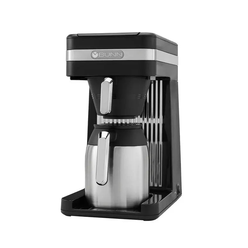 BUNN Speed Brew CSB3T 10-Cup Coffee Maker With Black And Silver Thermal Carafe - CSB3T