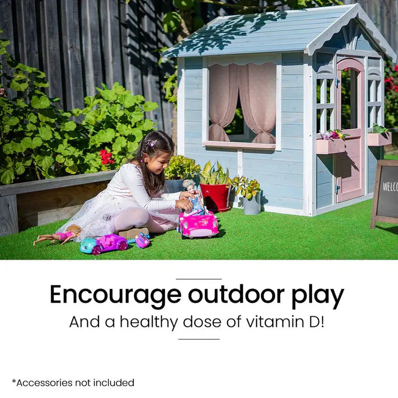 ROVO KIDS DIY Timber Playhouse - Natural Finish
