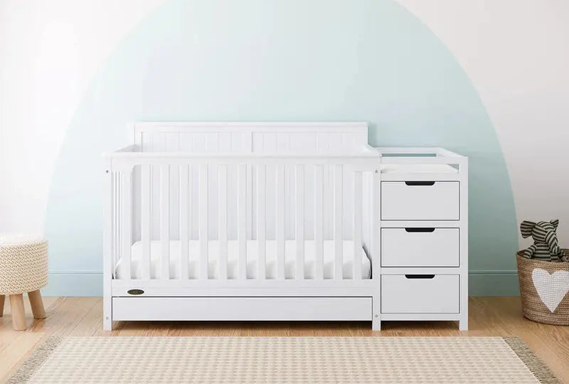 Graco Hadley 5-in-1 Convertible Crib With Changing Table And Storage Drawer - 04586-701