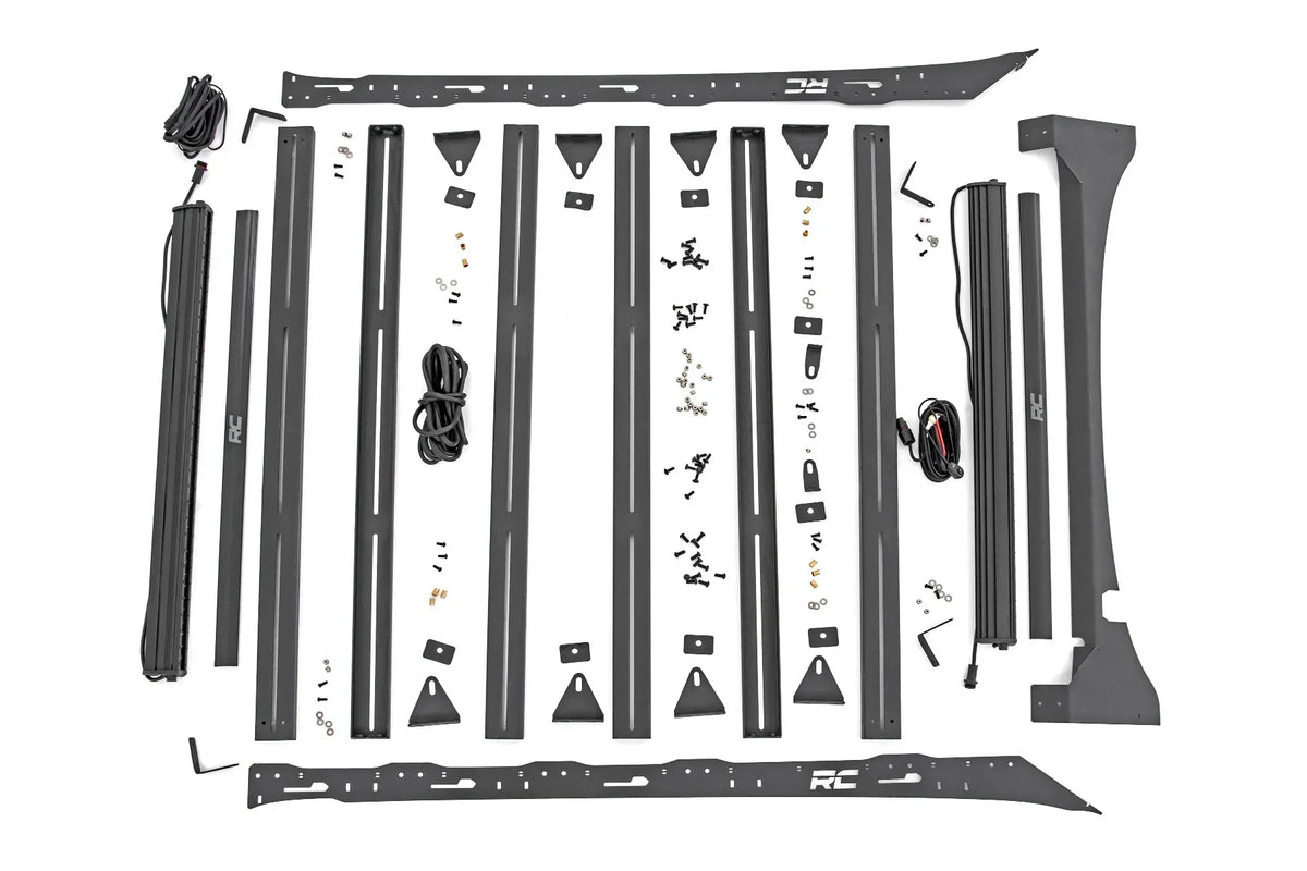 Rough Country Roof Rack System With 40in Front And Rear LED - 51022