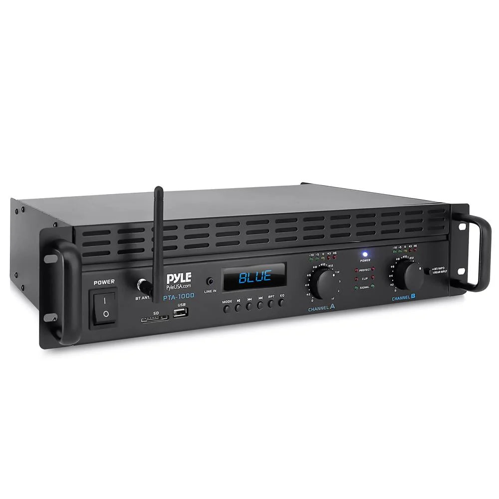 Pyle 2-Channel 2000W Bridgeable Rack-Mount Pro Audio Amplifier