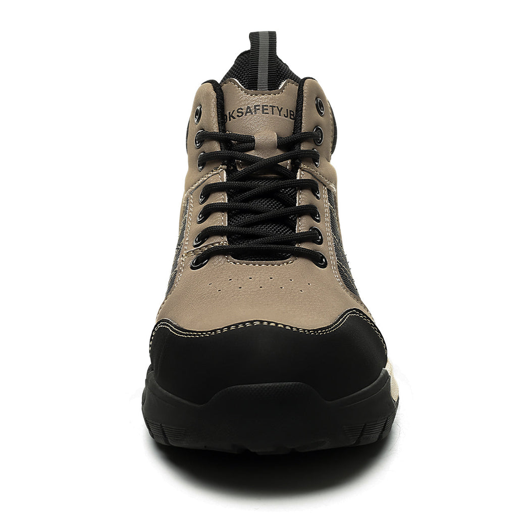 Contrast Color Mid Rise Steel Toe Safety Shoes
