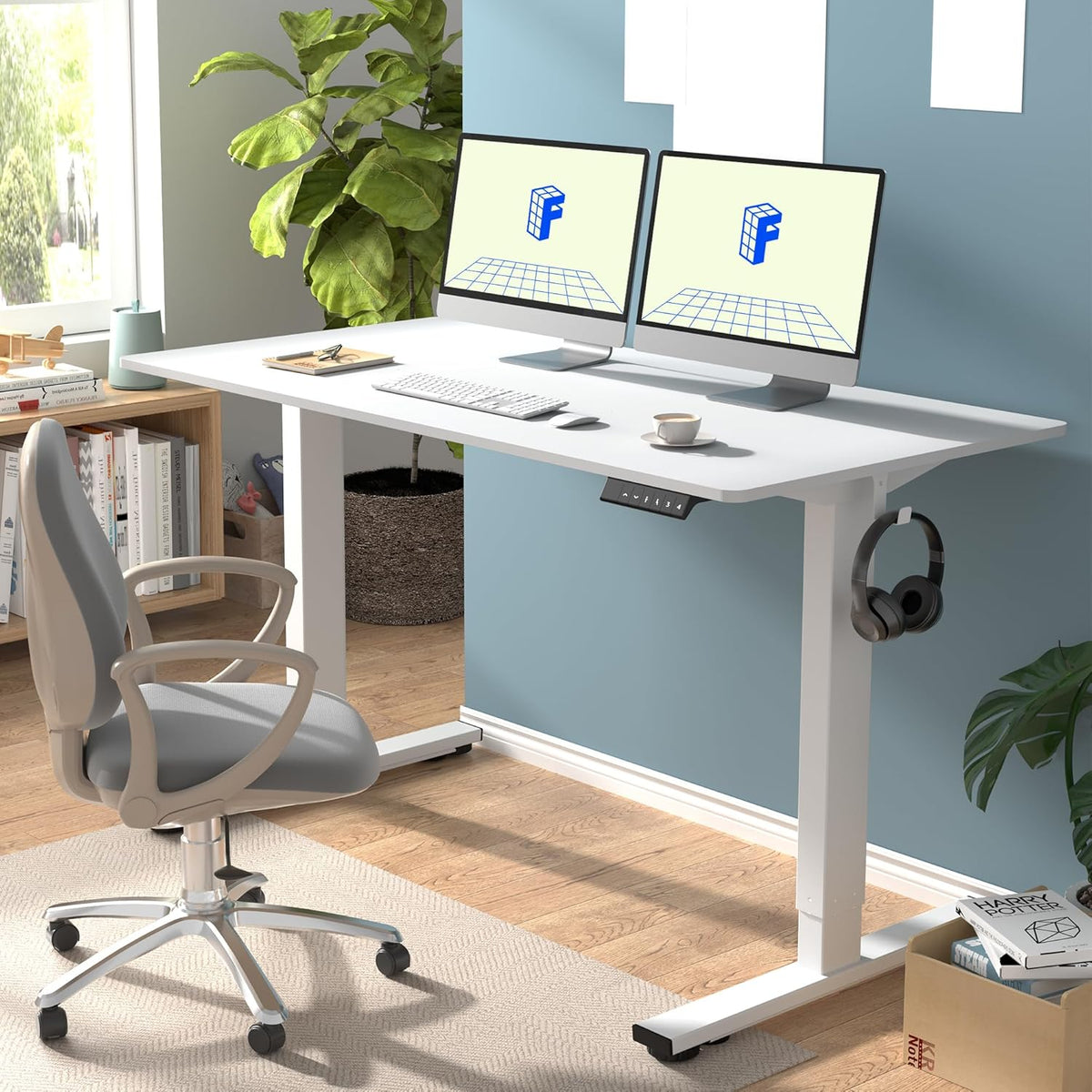 FLEXISPOT Electric Standing Desk With Whole-Piece Desktop - EN1