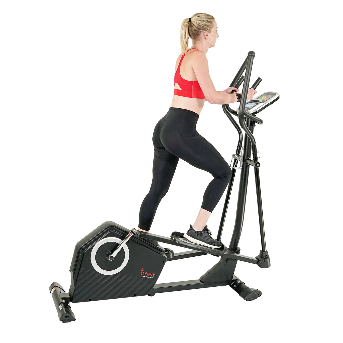 Sunny Health & Fitness Cardio Elliptical Cross Trainer With 18 Inches Stride And 16 Resistance Levels - SF-E3890