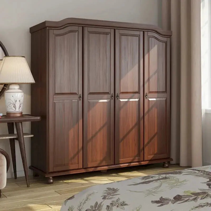 Palace Imports Kyle 4-Door Solid Wood Armoire, 72.25w x 76.5h x 22.25d - Kyle