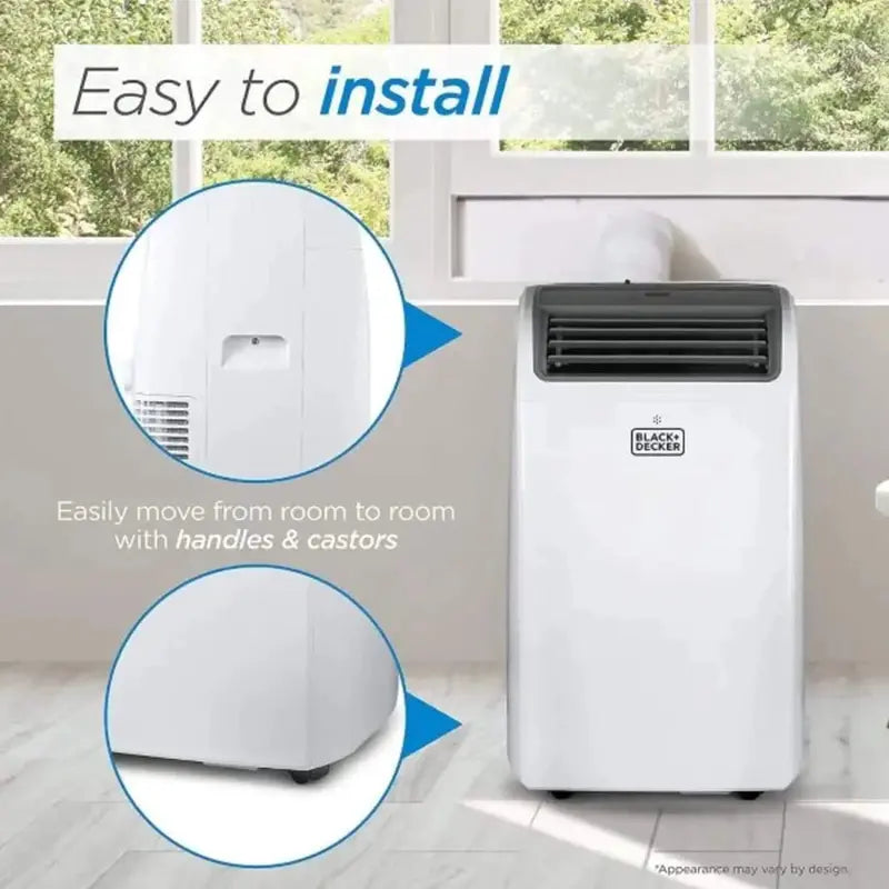 BLACK+DECKER 14,000 BTU Portable Air Conditioner For Rooms Up To 700 Sq. Ft. - White