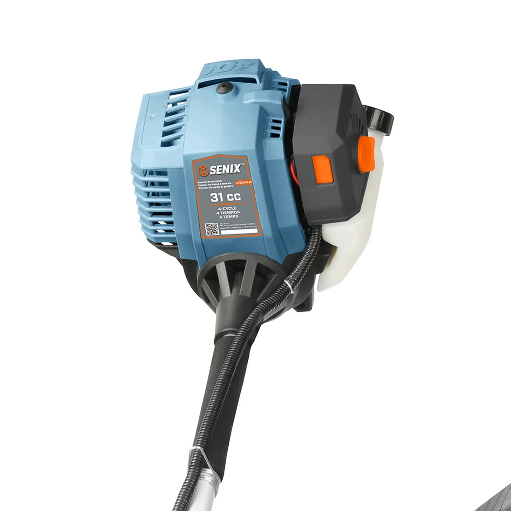 SENIX 31 cc 4-Cycle Gas Powered Brush Cutter/String Trimmer, 10-in Blade, 17.7-in Cutting Swatch - GTBCU4QL-M
