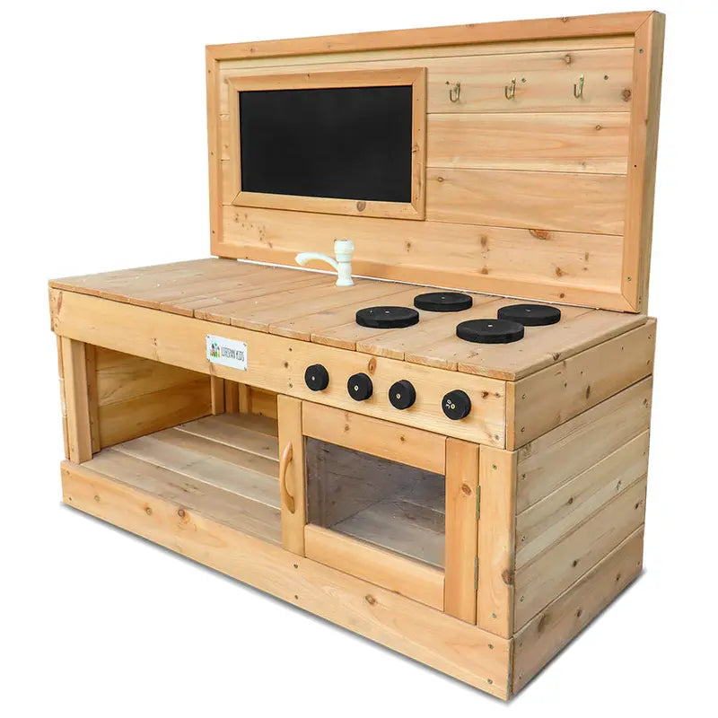 Lifespan Kids Outdoor Play Kitchen With Oven, Sink Tub And 50cm Bench Top Height - Eden