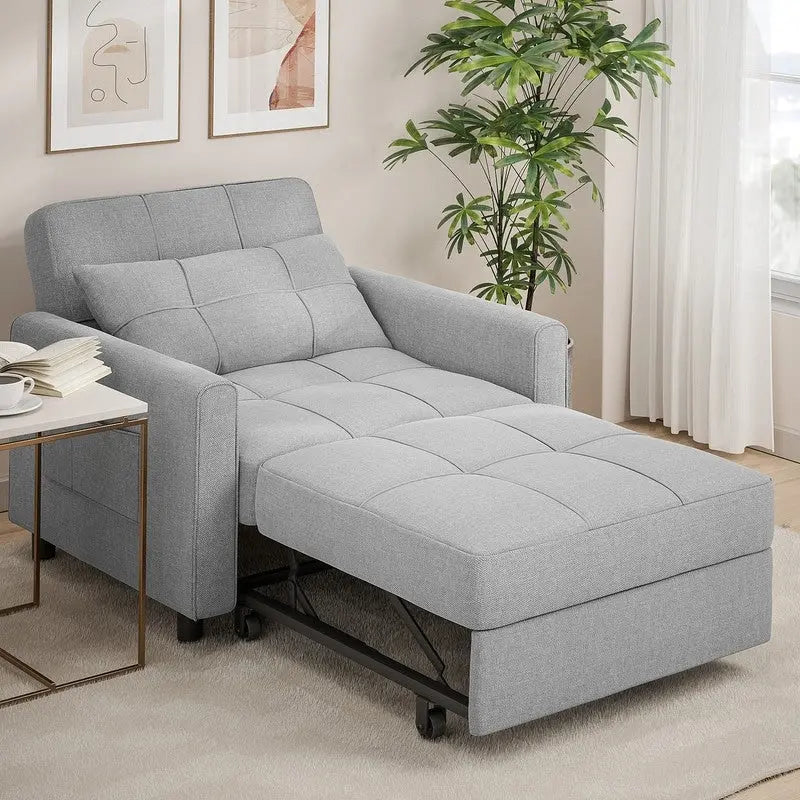 3-In-1 Adjustable Pull-Out Sleeper Sofa Bed