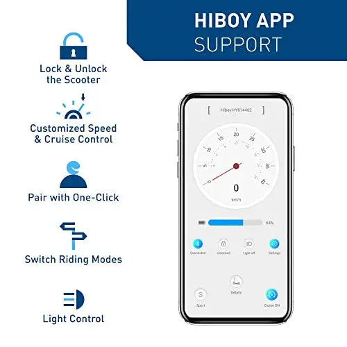 Hiboy Electric Scooter 500W, 10-Inch Solid Tires - S2 Pro
