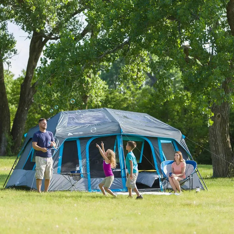 Ozark Trail Dark Rest Instant Cabin Tent, 10-Person, Gray, 14 ft x 10 ft - WMT-141078D
