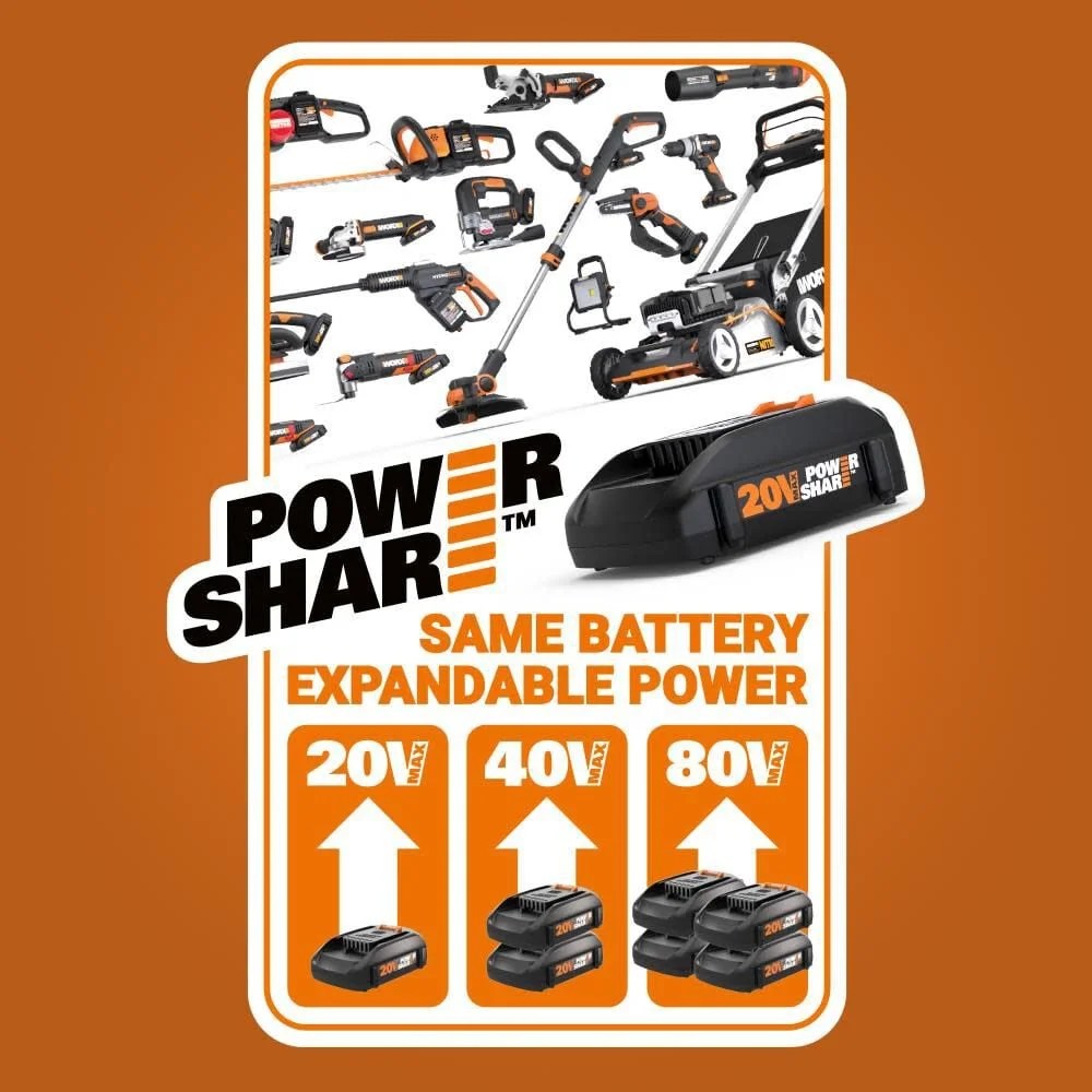 Worx 20V Power Share Cube Vac Cordless Compact Vacuum - WX030L