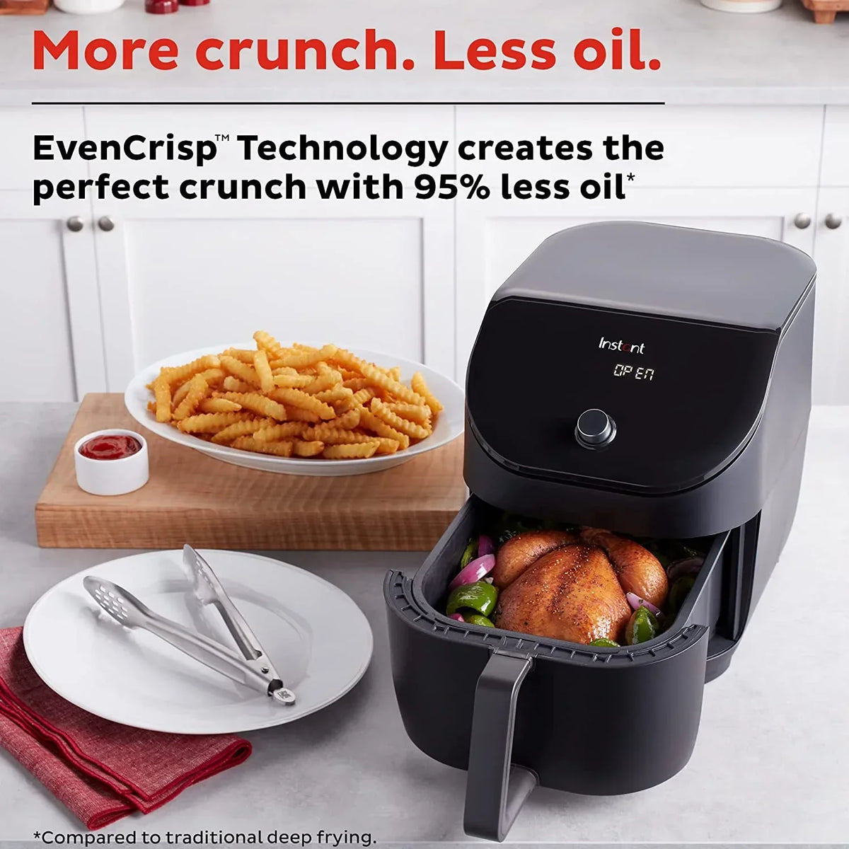 Instant Vortex Slim XL 6QT Air Fryer, Black