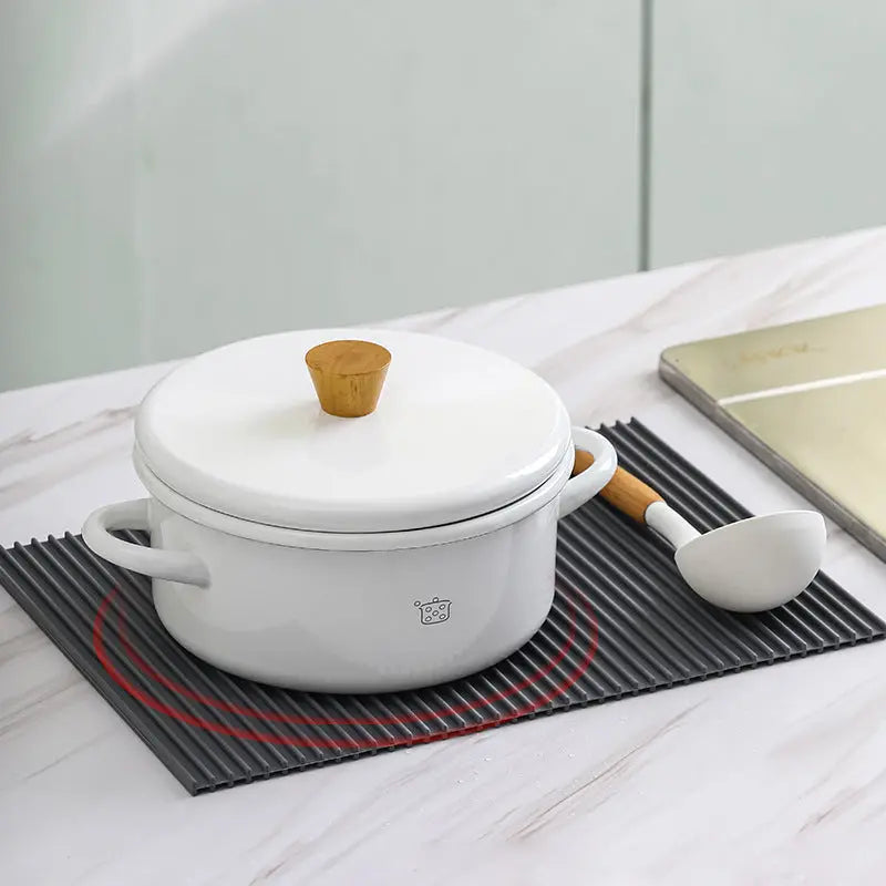 Cxren Silicone Countertop Draining Mat And Cookware Trivet - Small 12 x 7 Inches Or Large 15 x 11 Inches