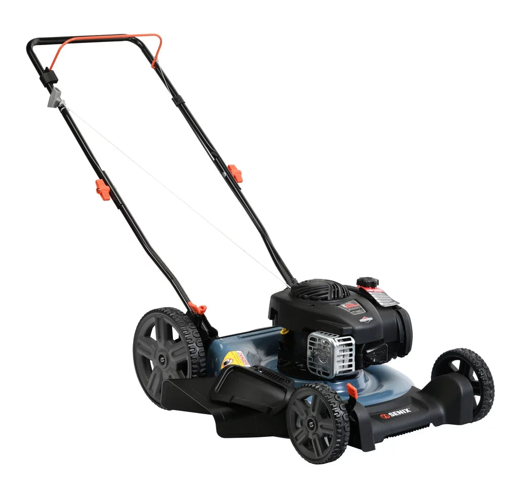SENIX 21In Gas Lawn Mower, 125cc 4-Cycle Briggs & Stratton Engine, 2-In-1 - LSPG-M4