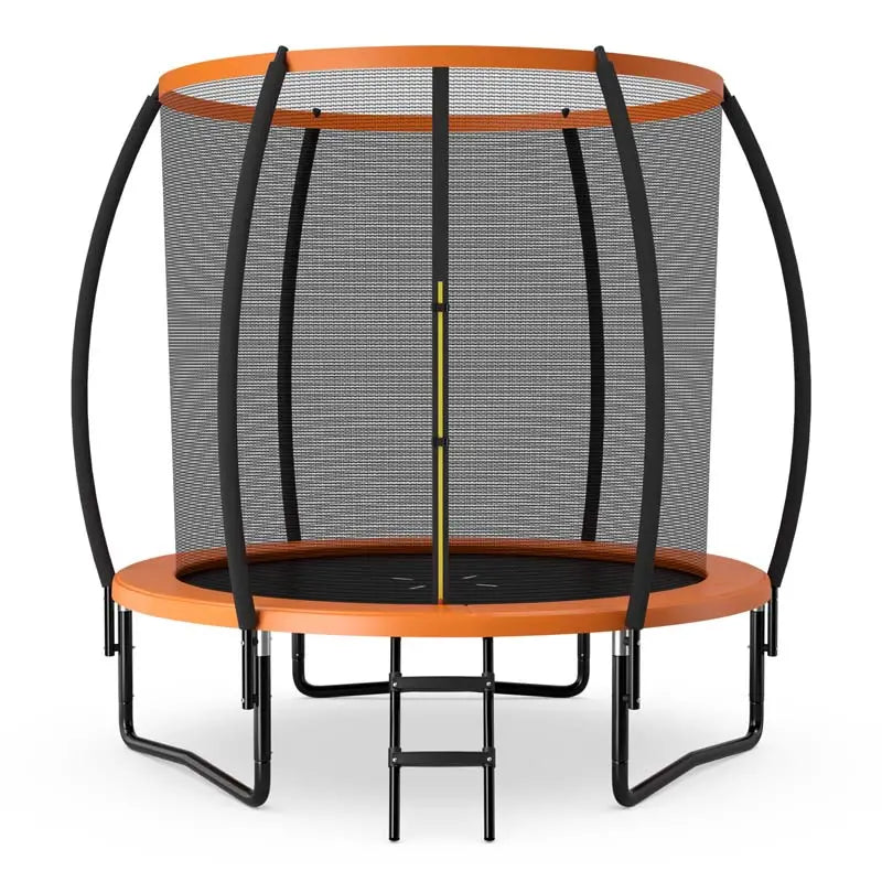 Large Backyard Trampoline With Enclosure Net, Safety Pad And Ladder - 8/10/12 Ft Round