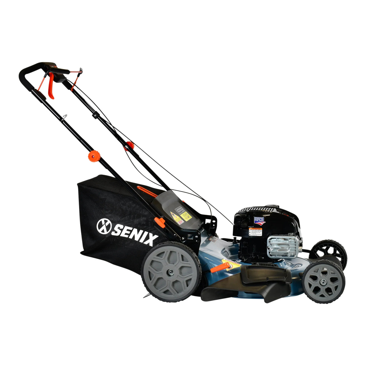 SENIX 22in 163cc 4-Cycle Gas Self-Propelled Mower, 3-In-1, Variable Speed, 11in Rear Wheels - LSSG-H2