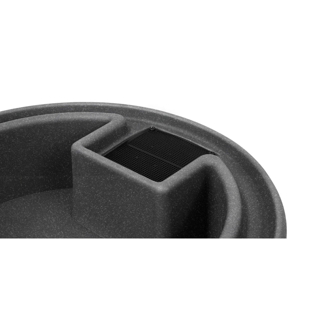 Good Ideas Impressions Downton Rain Saver Rain Barrel, 50 Gallon, Dark Granite - IMP-D50-DAR