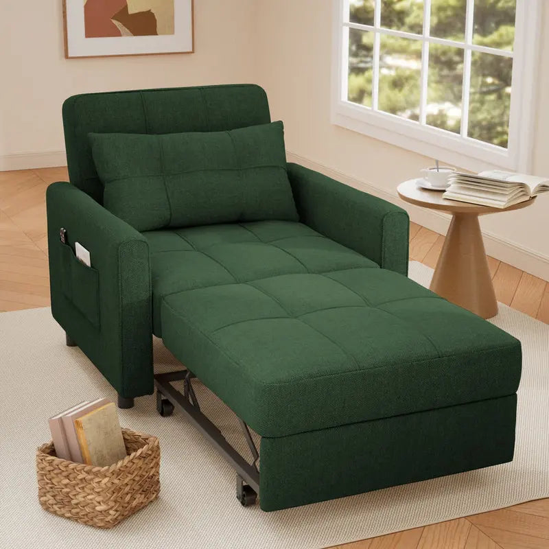 3-In-1 Adjustable Pull-Out Sleeper Sofa Bed