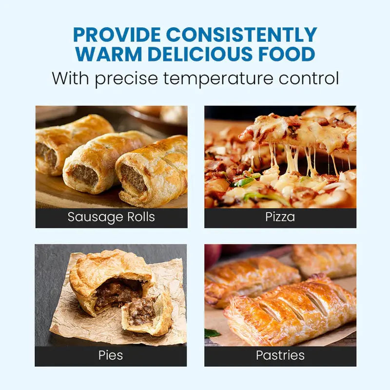 Eurochef 4-Tier Electric Food Warmer Display, 1000W Stainless Steel - EU-P1S