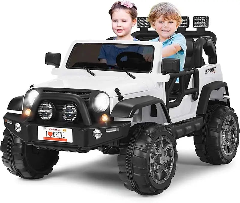 Two-Passenger 12V Electric Ride-On Truck for Toddlers