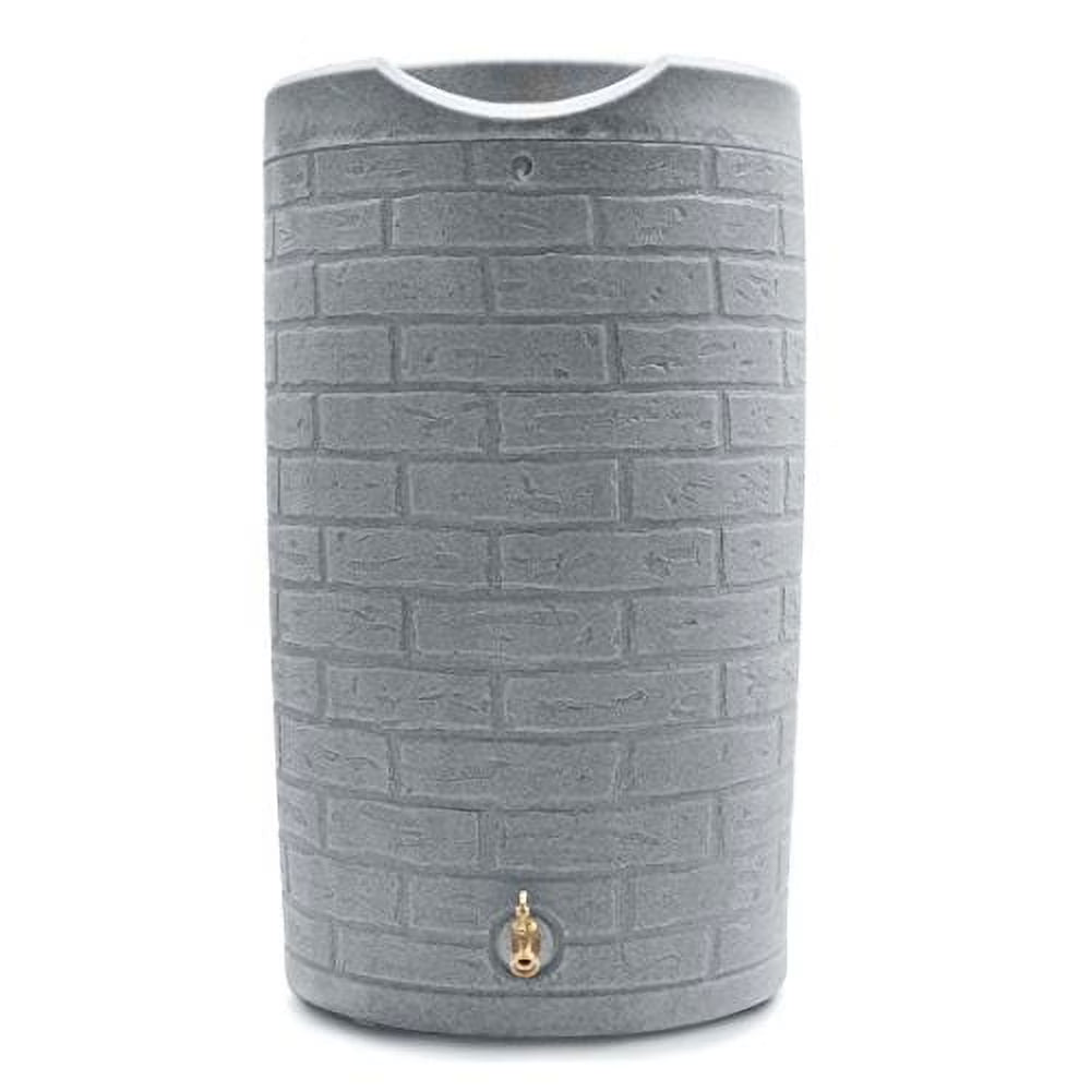 Good Ideas Impressions Downton Rain Saver Rain Barrel, 50 Gallon, Dark Granite - IMP-D50-DAR