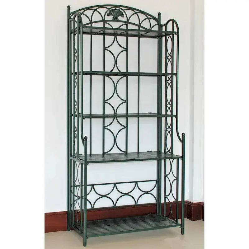 Mandalay 5-Tier Iron Baker's Rack - 67 Inches High x 31 Inches Wide x 16 Inches Deep