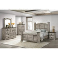 Aimon Rustic Gray 5-Piece Panel Bedroom Set - King Or Queen