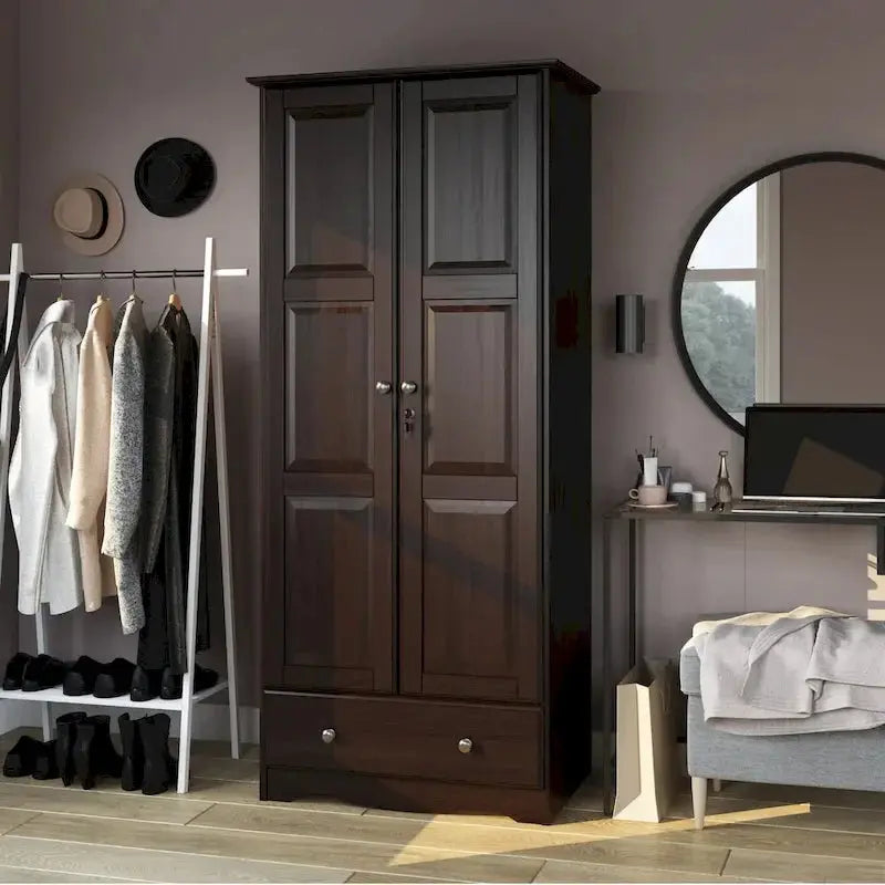 Palace Imports Solid Wood Flexible Wardrobe Armoire 31.5w x 72h x 20.9d